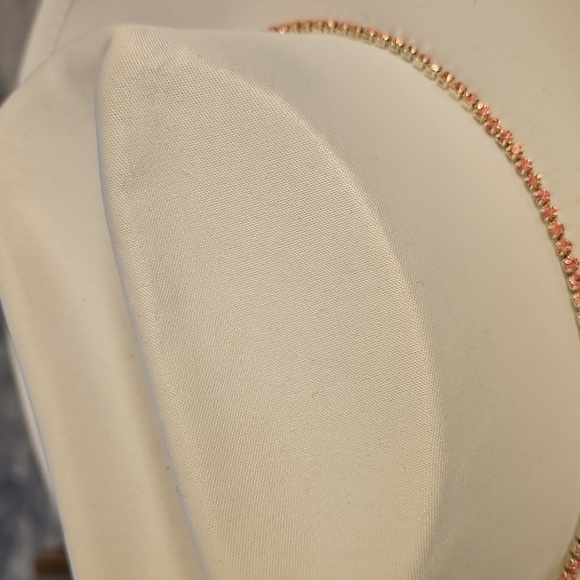 Girl's White Cowboy Hat with Pink Accent - Picture 3 of 4